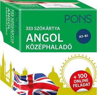  - 333 Szkrtya - Angol Kzphalad A2-B1 + 100 Online Feladat (Pons)